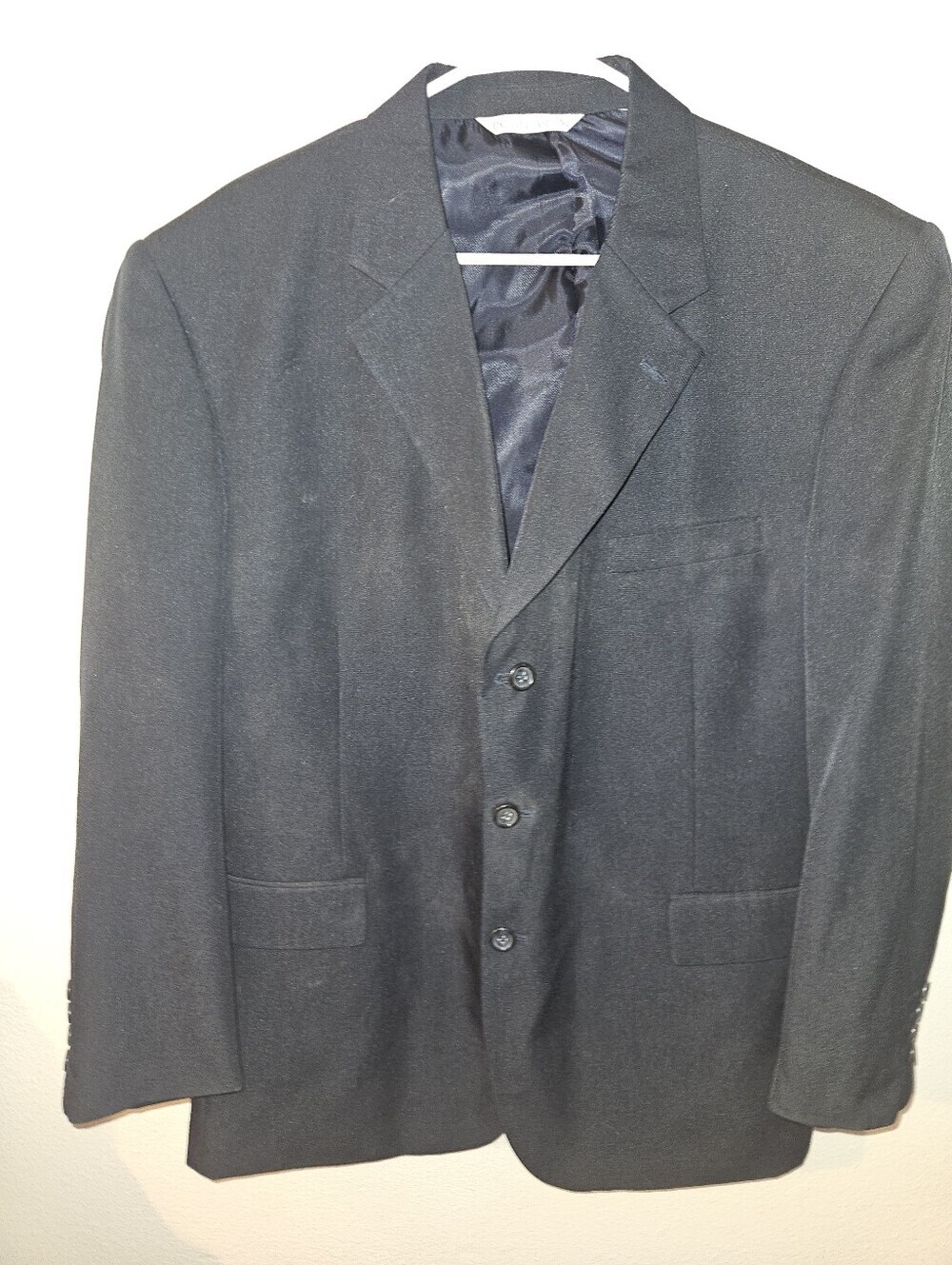 Paolo Giardini Mens Navy Blue Suit Jacket Size 44S